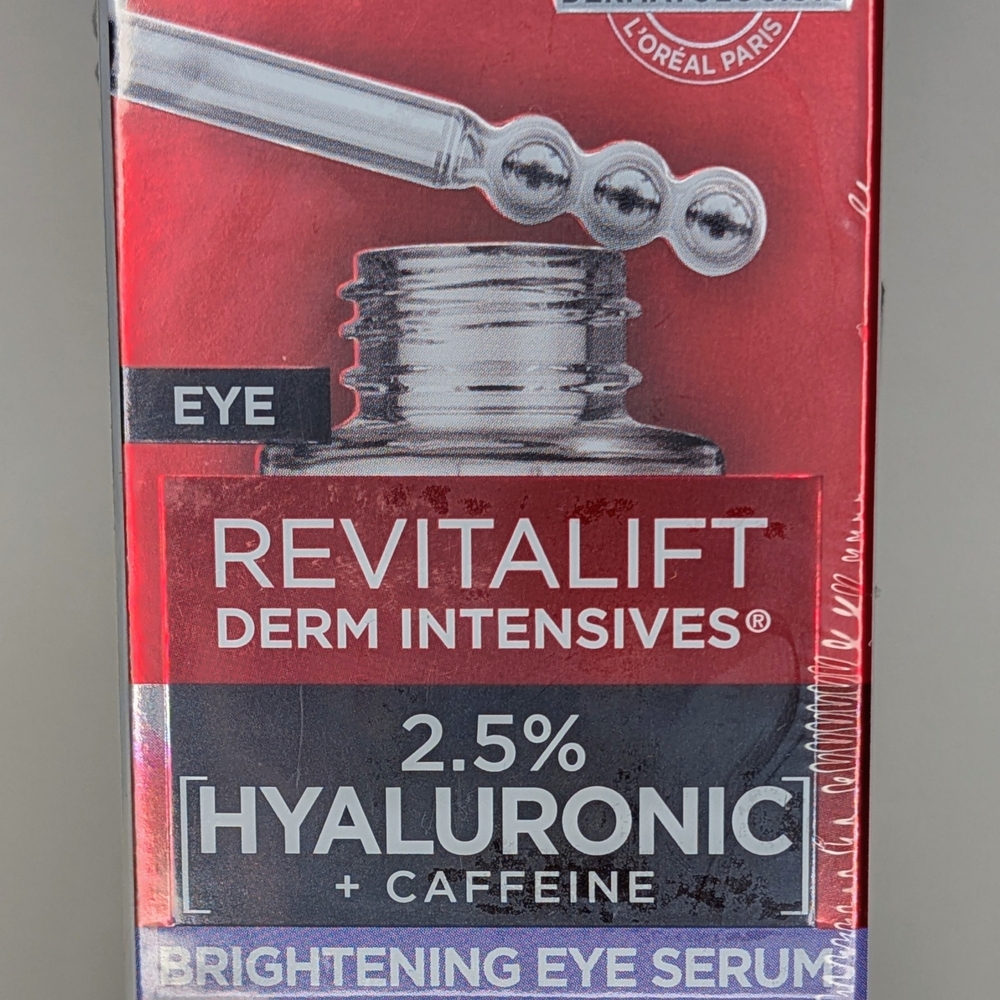 L'Oreal Revitalift Brightening Eye Serum - Red and Silver